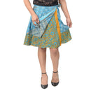 Recycled Sari Wrap Mini Skirt
