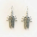Silver Cicada Earrings