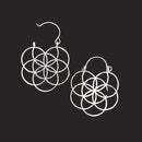 Lightweight Brass Silver Tone Seed of Life