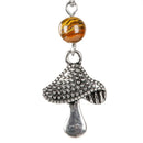 Tiger Eye Mushroom Earrings