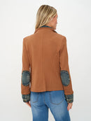 Mixed Media Denim Jacket- Clarissa