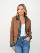 Mixed Media Denim Jacket- Clarissa