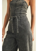 Strapless Denim Jumpsuit
