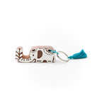 Antique Finish Travel Phone Stand with Keyring - Elephant