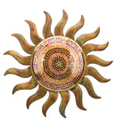 Flamed Copper Sun Wall Decor 29"