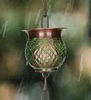 Patina Pot Rain Chain