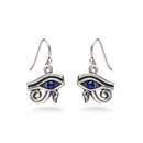 Eye of Horus Earrings w/ Lapis