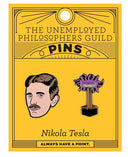Nikola Tesla & Tesla Coil Pins