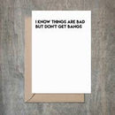 Don't Get Bangs Card