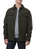 Men's Olive CPO Wool Shirt