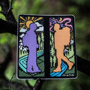 Hiking Couple Sticker