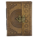 LEATHER EMBOSSED OLD WORLD JOURNAL