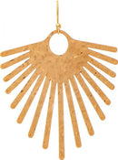 Hammered Fan Spikes Earring