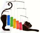 Rainbow Cat Glass Chime Mobile