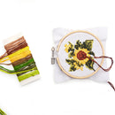 Mini Cross Stitch Embroidery Sunflower Kit