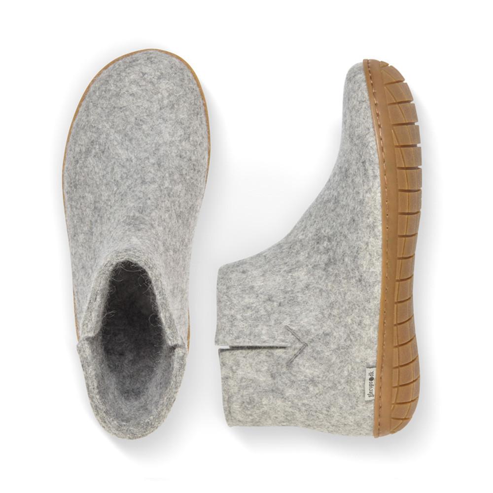 Glerups Wool Slipper Boot with Rubber Sole – Sunbeam General  display picture 1