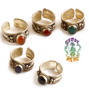 Ancient Wisdom Antique Silver & Gemstone Ring