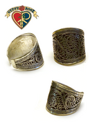 Moondance Metal Filigree Handwork Ring