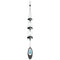 Woodstock Temple Bells Turquoise Wind Chime