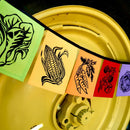 Wind Sparrow Rainbow Vegetables Indoor/Outdoor Flags