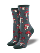 Women's Pretty Fly For A Fungi Green Socks