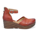 Acadia Closed-Toe Wedge - Brick