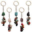 AGATE CHIP STONE KEY CHAIN