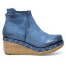 Savina Wedge Bootie Denim