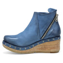 Savina Wedge Bootie Denim
