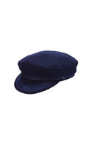 Santorini Mens Fisherman Winter Hat - Navy