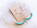 Gemstone Hoop Earring