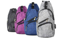 NuPouch Antitheft Day Packs with Built in USB Charging Cable