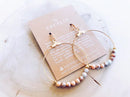 Gemstone Hoop Earring