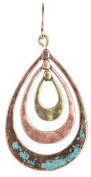 Patina Teardrop Earring