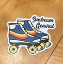 Let's Roll Skate Sticker