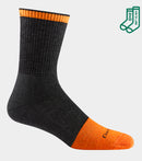 Men's Steely Micro Crew Midweight Work Sock - Large