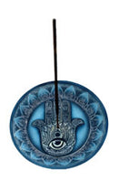 Hamsa Hand Round Incense Burner