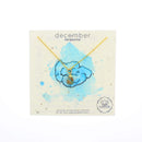 Gold Birthstone Mineral Necklace