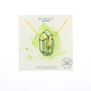 Gold Birthstone Mineral Necklace