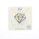 Gold Birthstone Mineral Necklace