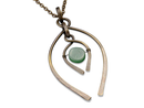 Anju Antiqued Brass and Aventurine Necklace