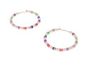 Multi Color Fimo Disc Earring