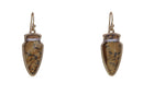 Arrow Head Picture Jasper Earring