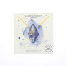 Gold Birthstone Mineral Necklace