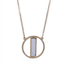 Semi Precious Stone in Circle Necklace