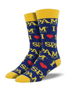 MEN'S SPAM BLUE SOCKS