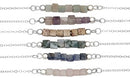 Square Stone Bead Anklet