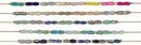 Iridescent Facet Bead Multi Color Anklet