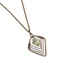 Banjara Prehnite Diamond Shape Necklace