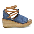 Nino Wedge Sandal - Blue